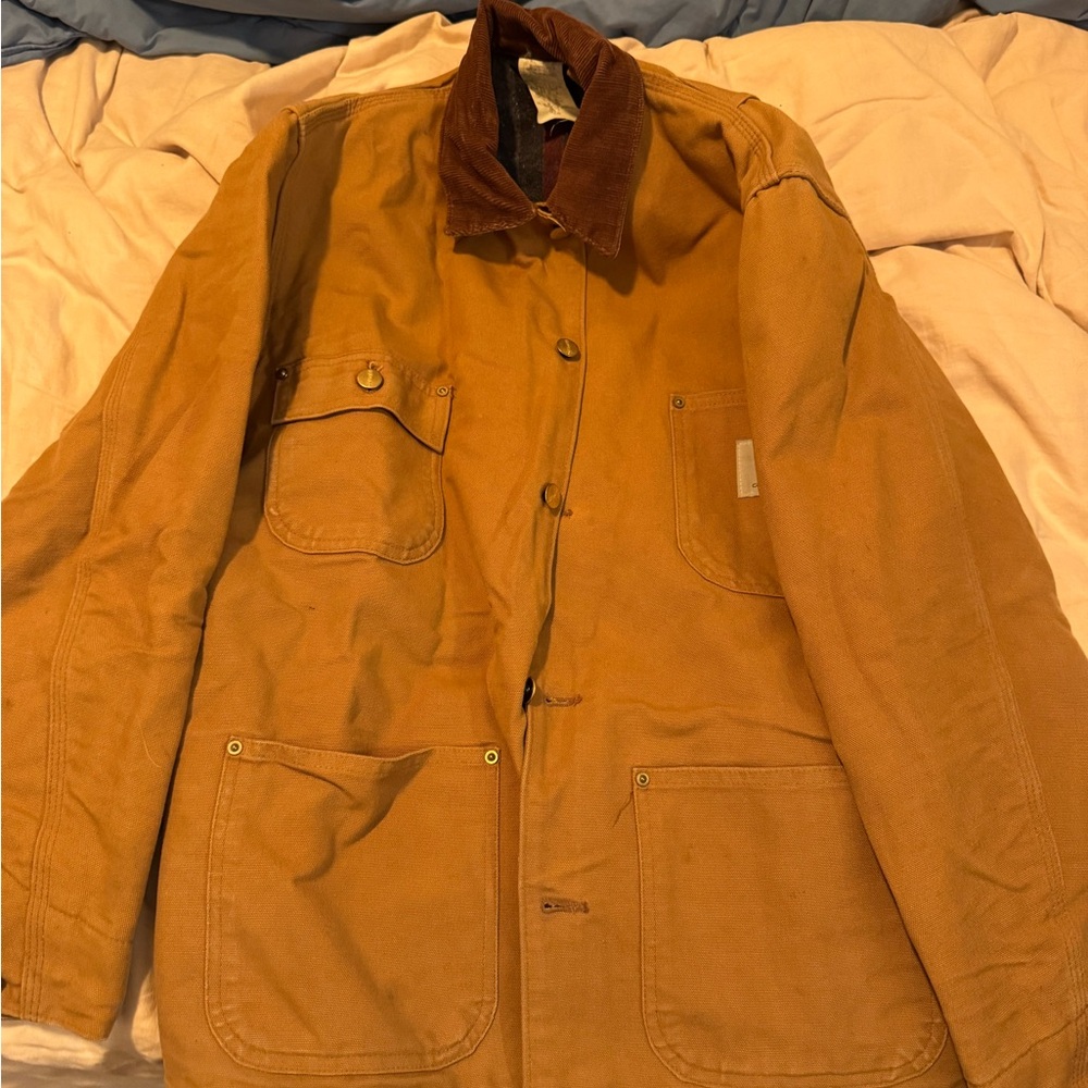 Vintage Carhartt Chore Coat with Corduroy Collar w/blanket lining - Picture 6 of 10